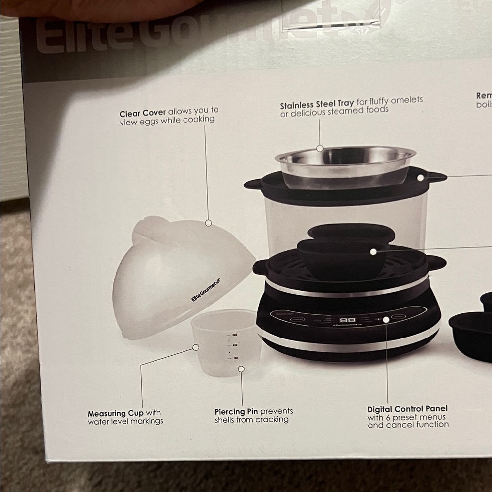 Elite Gourmet Egg Cooker & Steamer - Picture 4 of 9